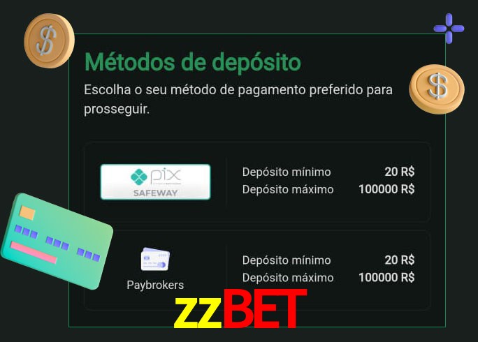 O cassino zzbet oferece uma grande variedade de métodos de pagamento